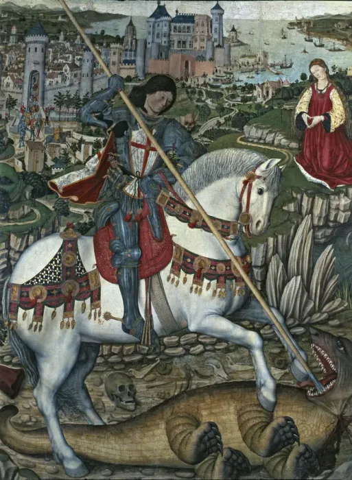 Framed Print : Saint George Altarpiece, by Pedro Nisart Framed Print : Saint George Altarpiece, by Pedro Nisart