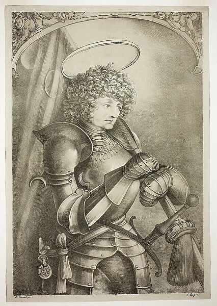Saint George in Armor, n.d. Creator: Ferdinand Piloty