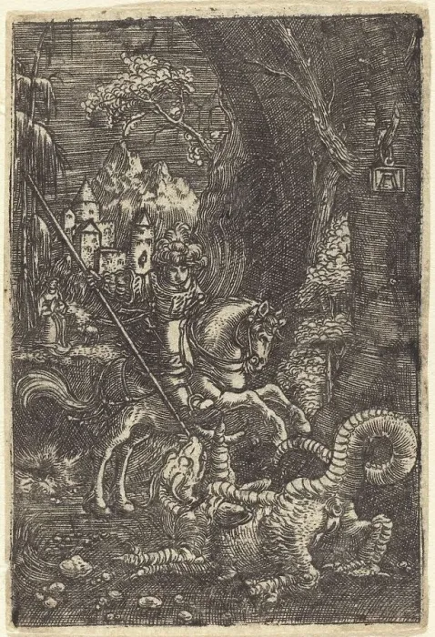 Framed Print : Saint George, c. 1515 / 1518. Creator: Albrecht Altdorfer Framed Print : Saint George, c. 1515 / 1518. Creator: Albrecht Altdorfer