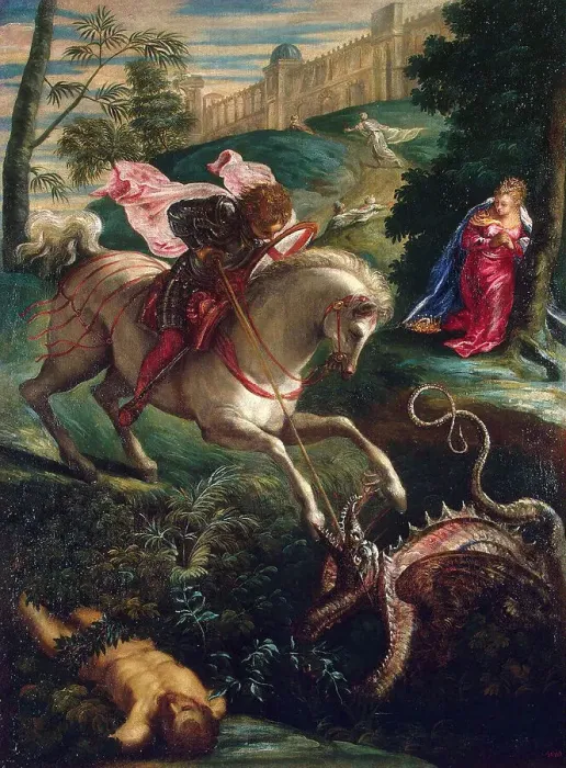 Framed Print : Saint George and the Dragon, 1543 Framed Print : Saint George and the Dragon, 1543
