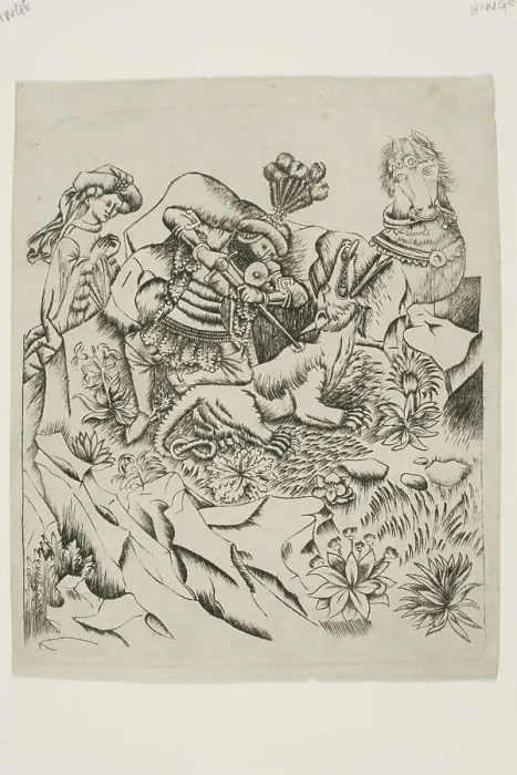 Framed Print : Saint George and the Dragon, n.d. Creator: Master of the Nuremberg Passion Framed Print : Saint George and the Dragon, n.d. Creator: Master of the Nuremberg Passion