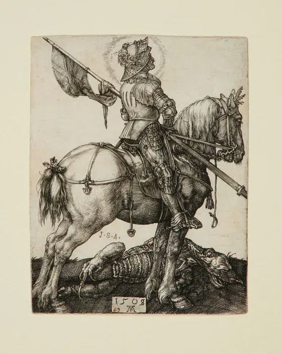 Framed Print : Saint George On Horseback, 1505-08. Creator: Albrecht Durer Framed Print : Saint George On Horseback, 1505-08. Creator: Albrecht Durer