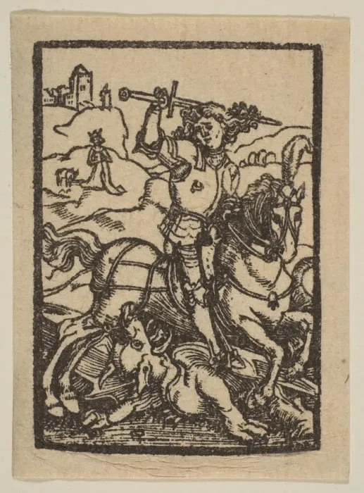 Framed Print : Saint George. n. d. Creator: Albrecht Durer Framed Print : Saint George. n. d. Creator: Albrecht Durer