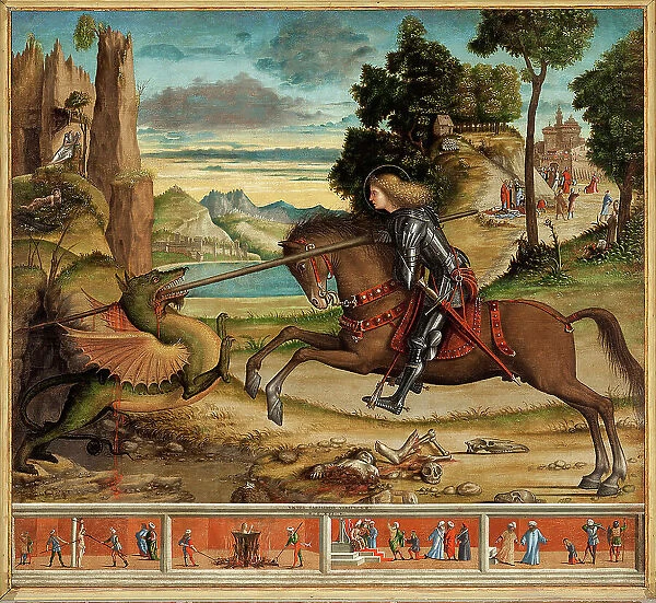 Saint George with Scenes from His Life, 1516. Creator: Carpaccio, Vittore (1460-1526)