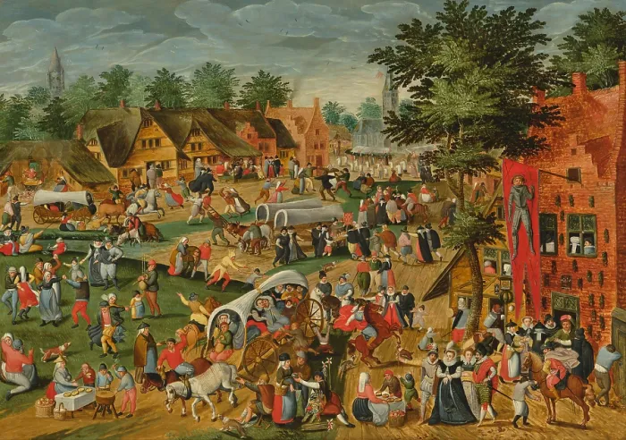 Framed Print : Saint George's Fair, 16th century. Creator: Cleve, Marten van, the Elder (1520-1570). Saint George's Fair, 16th century. Creator: Cleve, Marten van, the Elder (1520-1570) Framed Print : Saint George's Fair, 16th century. Creator: Cleve, Marten van, the Elder (1520-1570). Saint George's Fair, 16th century. Creator: Cleve, Marten van, the Elder (1520-1570)