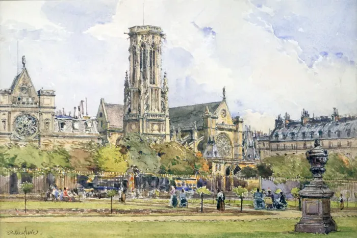 Framed Print : Saint Germain l Auxerrois, 1847-1908. Artist: John Fulleylove Framed Print : Saint Germain l Auxerrois, 1847-1908. Artist: John Fulleylove
