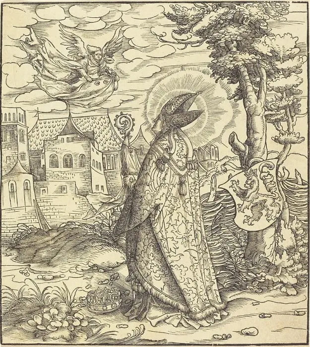 Framed Print : Saint Goery, 1516 / 1518. Creator: Leonhard Beck Framed Print : Saint Goery, 1516 / 1518. Creator: Leonhard Beck