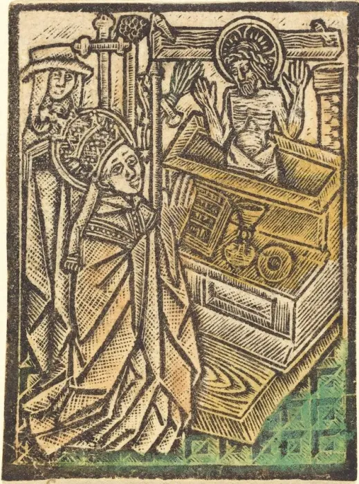 Framed Print : Saint Gregory, c. 1480. Creator: Workshop of the Master of the Aachen Madonna Framed Print : Saint Gregory, c. 1480. Creator: Workshop of the Master of the Aachen Madonna