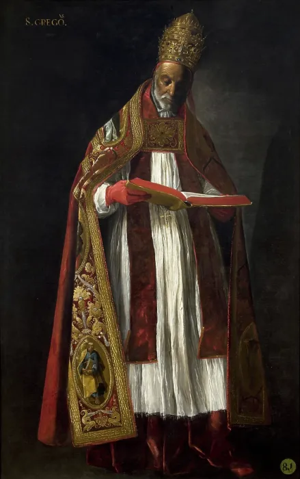 Framed Print : Saint Gregory the Great, 1626-1627. Creator: Zurbaran, Francisco, de (1598-1664) Framed Print : Saint Gregory the Great, 1626-1627. Creator: Zurbaran, Francisco, de (1598-1664)