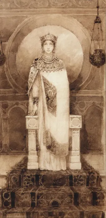 Framed Print : Saint Helena, 1890s. Artist: Vasnetsov, Viktor Mikhaylovich (1848-1926) Framed Print : Saint Helena, 1890s. Artist: Vasnetsov, Viktor Mikhaylovich (1848-1926)
