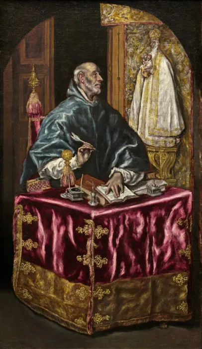 Framed Print : Saint Ildefonso, c. 1603 / 1614. Creator: El Greco Framed Print : Saint Ildefonso, c. 1603 / 1614. Creator: El Greco