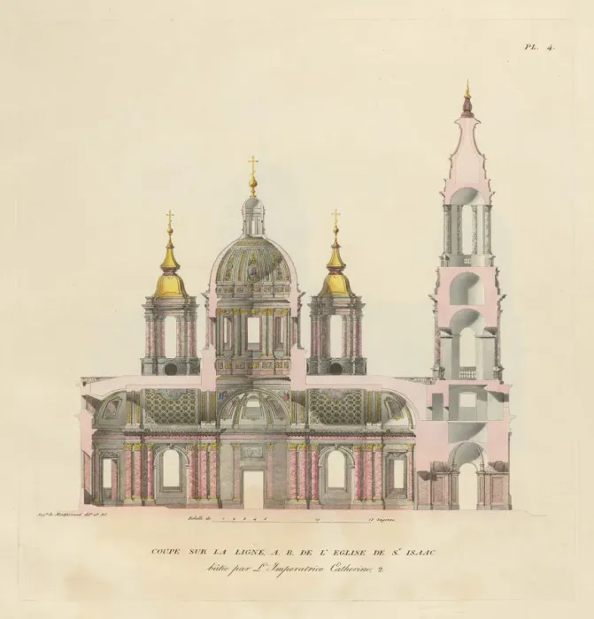 Framed Print : The Saint Isaacs Cathedral, 1820. Artist: Montferrand, Auguste, de (1786-1858) Framed Print : The Saint Isaacs Cathedral, 1820. Artist: Montferrand, Auguste, de (1786-1858)
