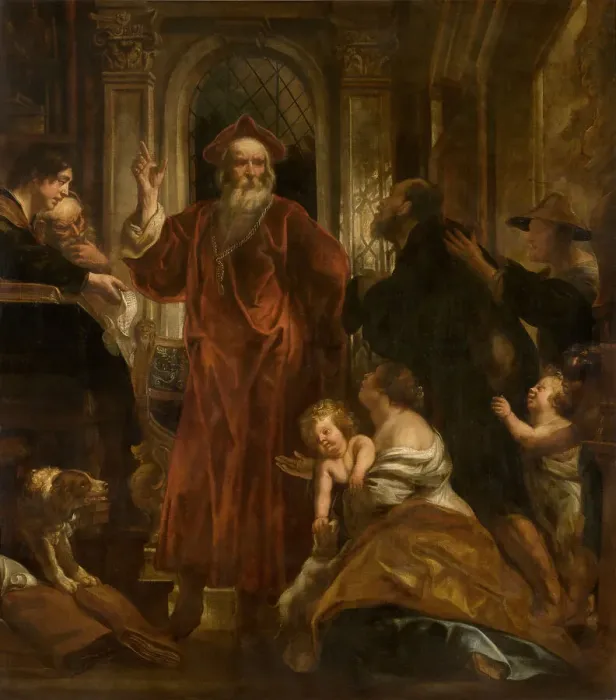 Framed Print : Saint Ivo. Creator: Jordaens, Jacob (1593-1678) Framed Print : Saint Ivo. Creator: Jordaens, Jacob (1593-1678)
