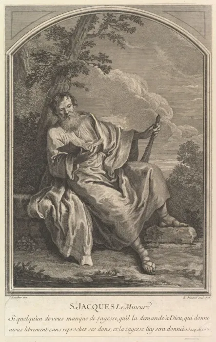 Framed Print : Saint Jacques Le Mineur, 1726. Creator: Edme Jeaurat Framed Print : Saint Jacques Le Mineur, 1726. Creator: Edme Jeaurat