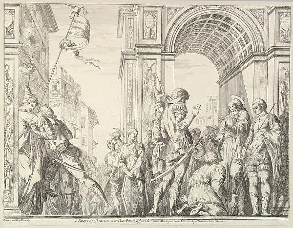 Saint James Cures a Blind Man, from 'The Story of Saints James