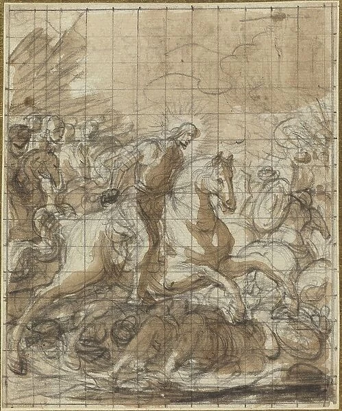 Saint James Defeating the Infidels, 17th or 18th century. Creator: Unknown