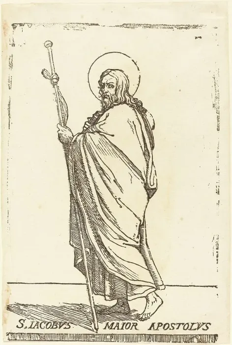 Framed Print : Saint James the Elder. Creator: Jacques Stella Framed Print : Saint James the Elder. Creator: Jacques Stella
