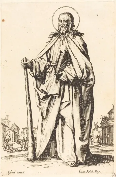 Framed Print : Saint James the Less, published 1631. Creator: Jacques Callot Framed Print : Saint James the Less, published 1631. Creator: Jacques Callot