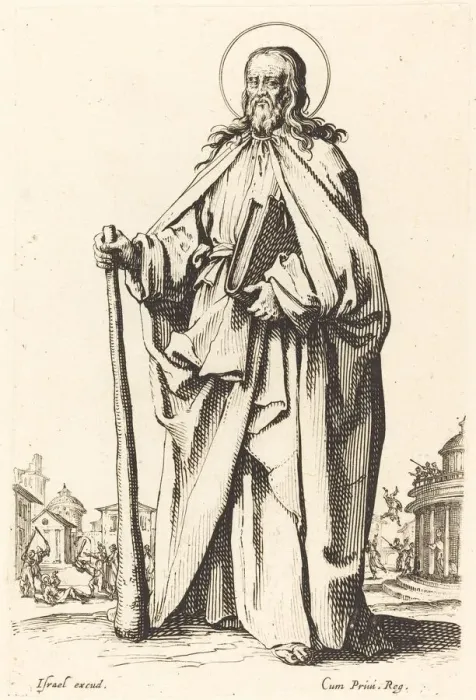 Framed Print : Saint James the Less, published 1631. Creator: Jacques Callot Framed Print : Saint James the Less, published 1631. Creator: Jacques Callot