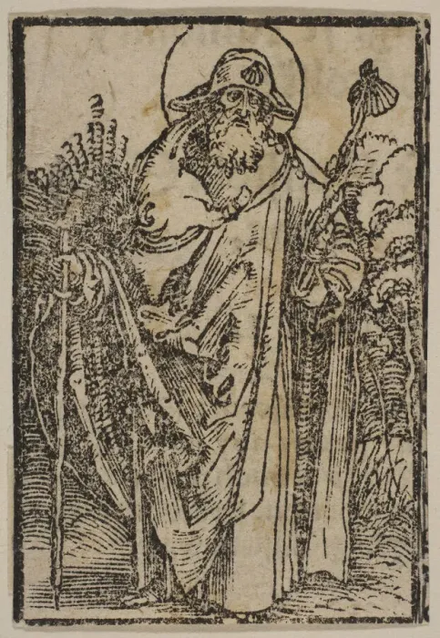Framed Print : Saint James Major. n. d. Creator: Albrecht Durer Framed Print : Saint James Major. n. d. Creator: Albrecht Durer