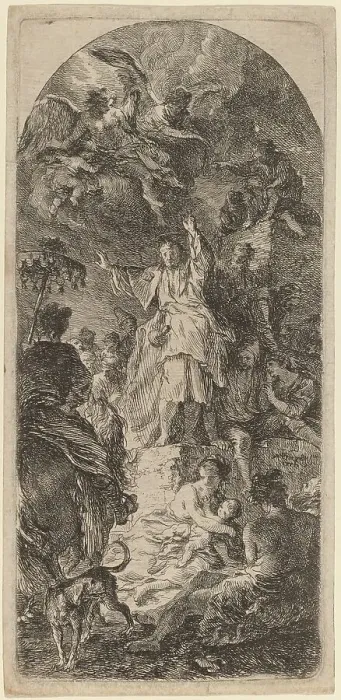 Framed Print : Saint James Major Preaching, 1771. Creator: Martin Johann Schmidt Framed Print : Saint James Major Preaching, 1771. Creator: Martin Johann Schmidt