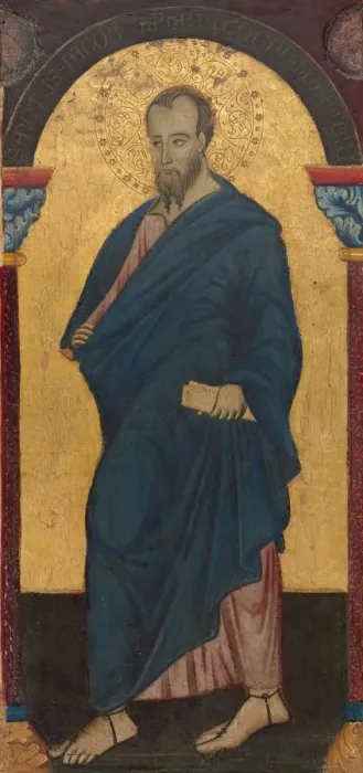 Framed Print : Saint James Minor, c. 1272. Creator: Master of Saint Francis Framed Print : Saint James Minor, c. 1272. Creator: Master of Saint Francis