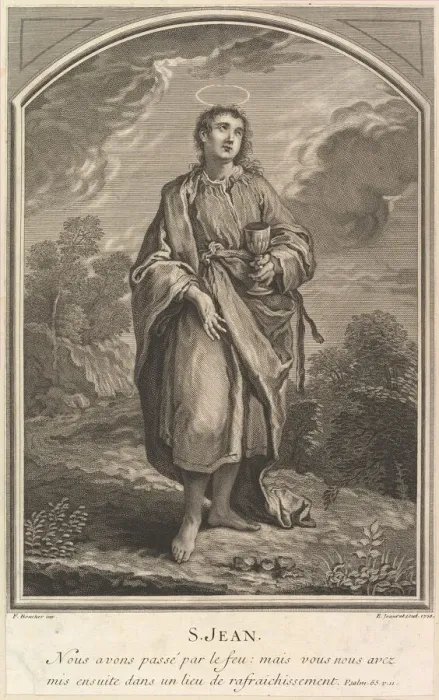 Framed Print : Saint Jean, 1726. Creator: Edme Jeaurat Framed Print : Saint Jean, 1726. Creator: Edme Jeaurat