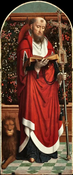 Framed Print : Saint Jerome, 1506-1510. Creator: David, Gerard (ca. 1460-1523) Framed Print : Saint Jerome, 1506-1510. Creator: David, Gerard (ca. 1460-1523)