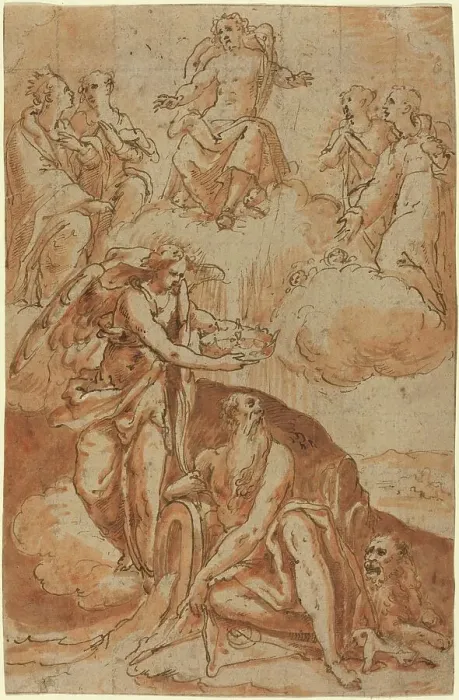 Framed Print : Saint Jerome (?), 16th century. Creator: Unknown Framed Print : Saint Jerome (?), 16th century. Creator: Unknown