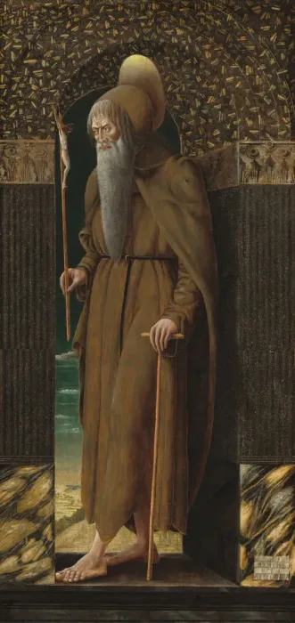 Framed Print : Saint Jerome, c. 1470 / 1475. Creator: Francesco Benaglio Framed Print : Saint Jerome, c. 1470 / 1475. Creator: Francesco Benaglio