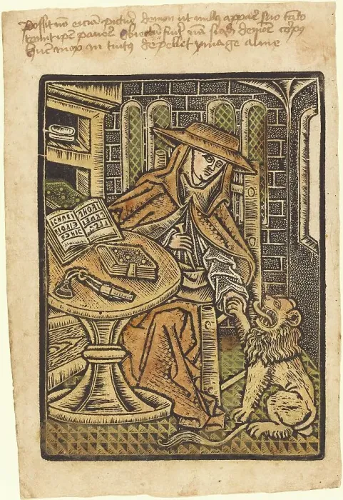 Framed Print : Saint Jerome, c. 1470. Creator: Master of the Aachen Madonna, Workshop of Framed Print : Saint Jerome, c. 1470. Creator: Master of the Aachen Madonna, Workshop of