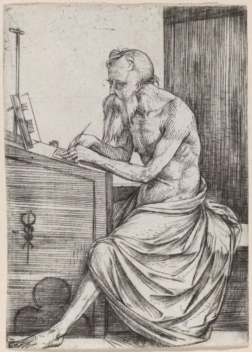 Framed Print : Saint Jerome, c. 1501 / 1504. Creator: Jacopo de Barbari Framed Print : Saint Jerome, c. 1501 / 1504. Creator: Jacopo de Barbari