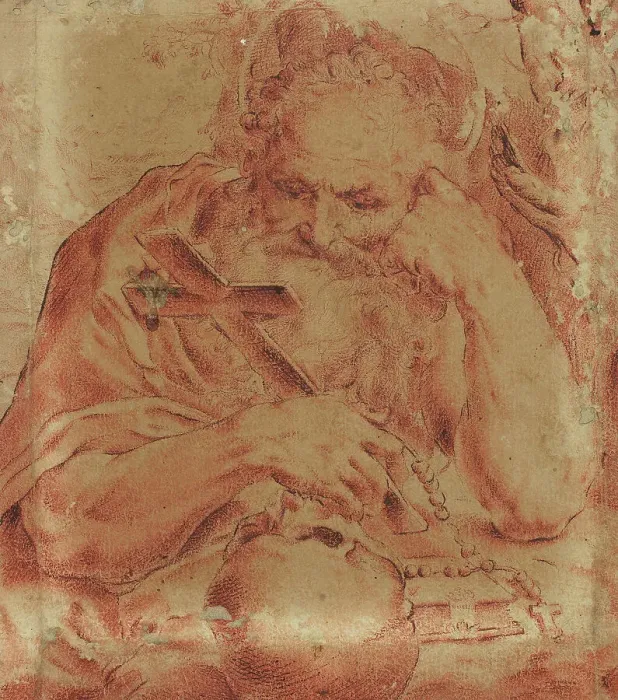 Framed Print : Saint Jerome, c.1595. Creator: Unknown Framed Print : Saint Jerome, c.1595. Creator: Unknown
