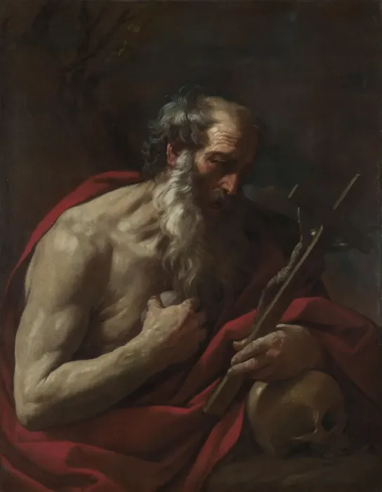 Framed Print : Saint Jerome, ca 1624-1625. Creator: Reni, Guido (1575-1642) Framed Print : Saint Jerome, ca 1624-1625. Creator: Reni, Guido (1575-1642)