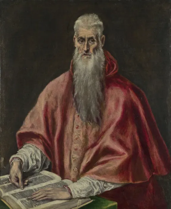 Framed Print : Saint Jerome as Cardinal, 1590?1600. Artist: El Greco, Dominico (1541-1614) Framed Print : Saint Jerome as Cardinal, 1590?1600. Artist: El Greco, Dominico (1541-1614)