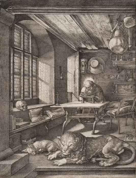 Framed Print : Saint Jerome in his Cell. Artist: Durer, Albrecht (1471-1528) Framed Print : Saint Jerome in his Cell. Artist: Durer, Albrecht (1471-1528)