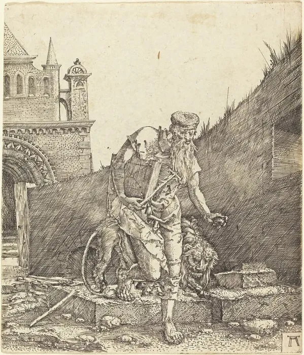 Framed Print : Saint Jerome in a Courtyard, c. 1512 / 1515. Creator: Albrecht Altdorfer Framed Print : Saint Jerome in a Courtyard, c. 1512 / 1515. Creator: Albrecht Altdorfer