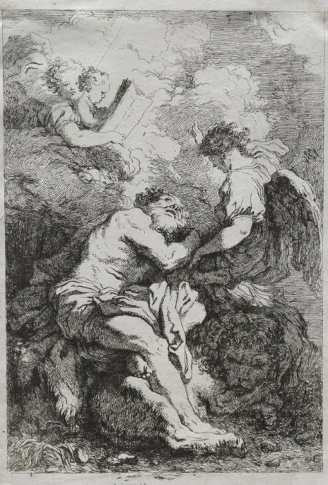 Framed Print : Saint Jerome. Creator: Jean-Honore Fragonard (French, 1732-1806)