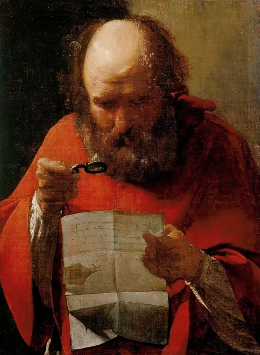 Framed Print : Saint Jerome. Creator: La Tour, Georges, de (1583-1652) Framed Print : Saint Jerome. Creator: La Tour, Georges, de (1583-1652)