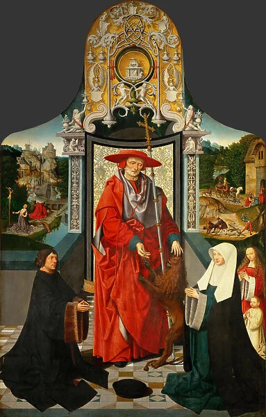 Saint Jerome and the lion (center panel), 1511
