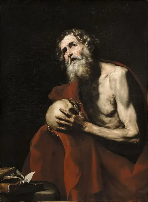Framed Print : Saint Jerome in penitence, 1634. Creator: Jusepe de Ribera Framed Print : Saint Jerome in penitence, 1634. Creator: Jusepe de Ribera