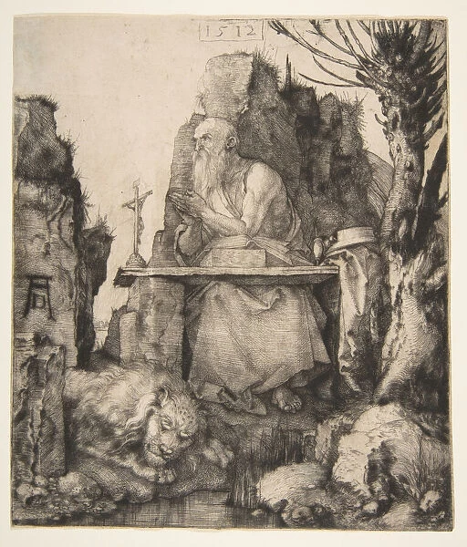 Saint Jerome by the Pollard Willow, 1512. Creator: Albrecht Durer