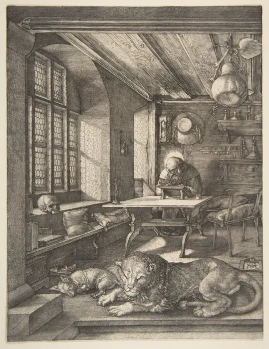 Framed Print : Saint Jerome in His Study, 1514. Creator: Albrecht Durer Framed Print : Saint Jerome in His Study, 1514. Creator: Albrecht Durer