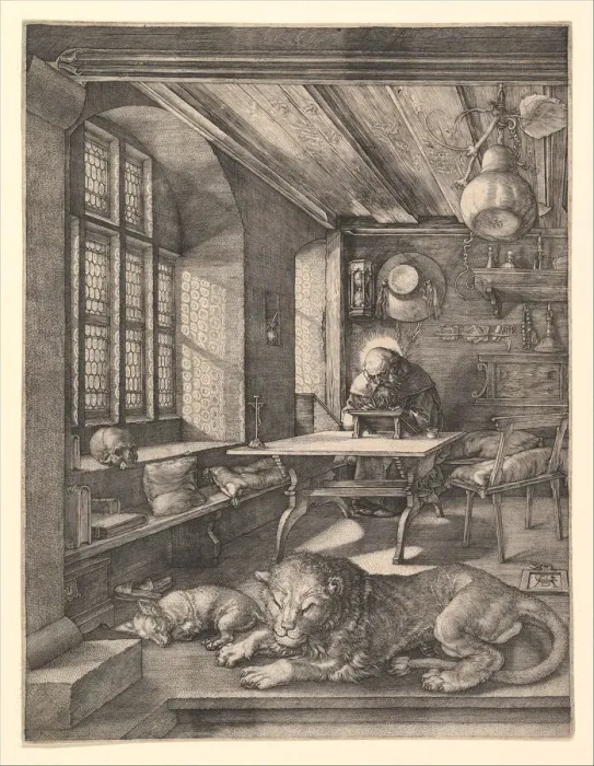 Framed Print : Saint Jerome in His Study, 1514. Creator: Albrecht Durer Framed Print : Saint Jerome in His Study, 1514. Creator: Albrecht Durer