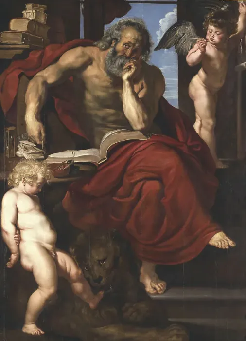 Framed Print : Saint Jerome in his Study, 1608-1609. Creator: Rubens; Pieter Paul (1577-1640) Framed Print : Saint Jerome in his Study, 1608-1609. Creator: Rubens; Pieter Paul (1577-1640)