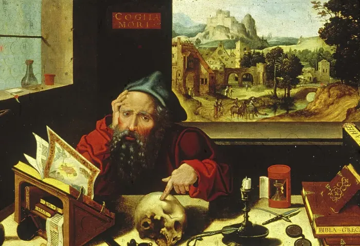 Framed Print : Saint Jerome in His Study, c1530. Creator: Pieter Coecke van Aelst Framed Print : Saint Jerome in His Study, c1530. Creator: Pieter Coecke van Aelst