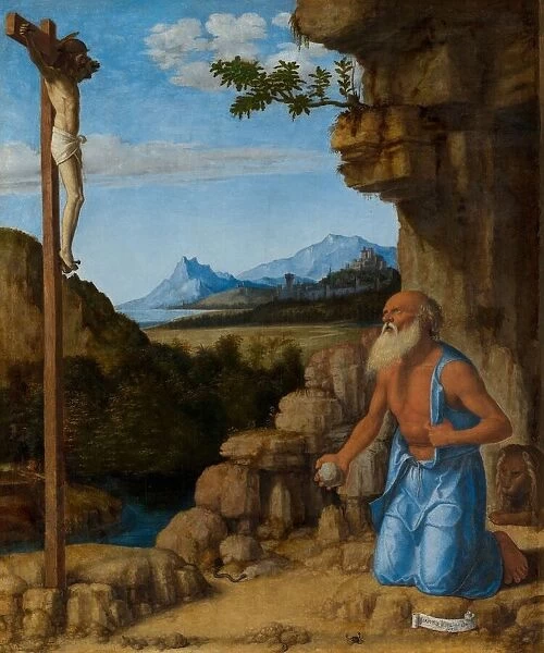 Saint Jerome in the Wilderness, c. 1500 / 1505. Creator: Giovanni Battista Cima da