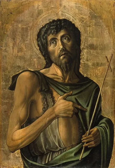 Framed Print : Saint John the Baptist, 1475. Creator: Alvise Vivarini Framed Print : Saint John the Baptist, 1475. Creator: Alvise Vivarini