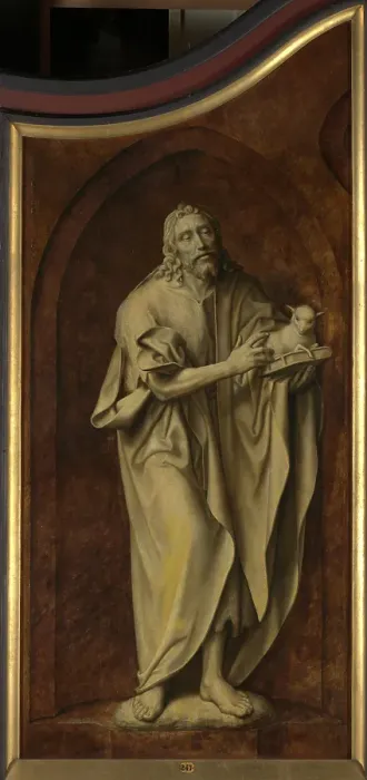 Framed Print : Saint John the Baptist, 1511. Creator: Quentin Metsys I Framed Print : Saint John the Baptist, 1511. Creator: Quentin Metsys I