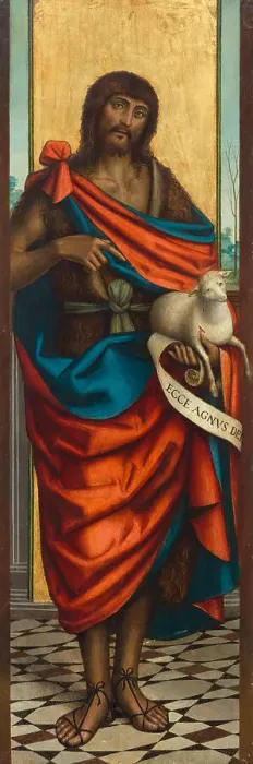 Framed Print : Saint John the Baptist, 1531. Creator: Ferrari; Defendente (1490-1540) Framed Print : Saint John the Baptist, 1531. Creator: Ferrari; Defendente (1490-1540)